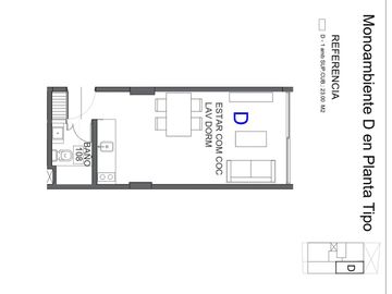 DEPTO MONOAMBIENTE EN VENTA BALVANERA A ESTRENAR