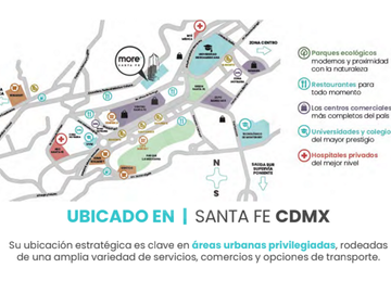 MORE Santa Fe Departamento en venta en El Yaqui