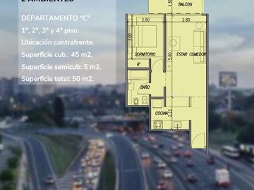 Departamento de 2 ambientes en venta - Villa Devoto