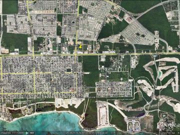 Venta Terreno de 6,095 m² en Esquina Comercial – Entrada a Playa del Carmen