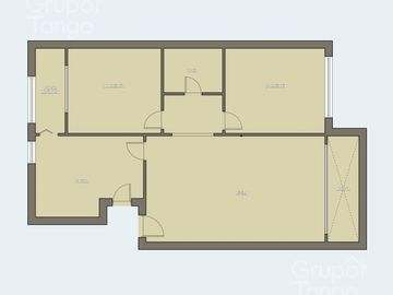 Venta Departamento Boedo Tres Ambientes Balcon Frente