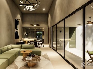 CASA VENTA MÉRIDA, 22 RESIDENCIAS EN BELLAVISTA, UNA PLANTA, MODELO C, DZITYÁ.