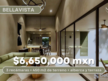 CASA VENTA MÉRIDA, 22 RESIDENCIAS EN BELLAVISTA, UNA PLANTA, MODELO C, DZITYÁ.