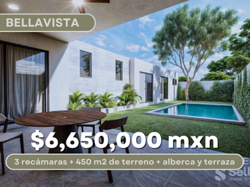 CASA VENTA MÉRIDA, 22 RESIDENCIAS EN BELLAVISTA, UNA PLANTA, MODELO B, DZITYÁ.