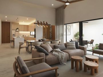 CASA VENTA MÉRIDA, 3 HABITACIONES, MODELO ARENA PRIVADA ADANA, XCANATÚN.