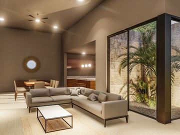 CASA EN VENTA UNA PLANTA, SERENITY CON 4 RECÁMARAS Y ALBERCA, MÉRIDA, DZITYÁ