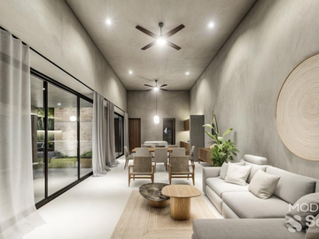 CASA VENTA MÉRIDA, 22 RESIDENCIAS EN BELLAVISTA, UNA PLANTA, MODELO A, DZITYÁ.