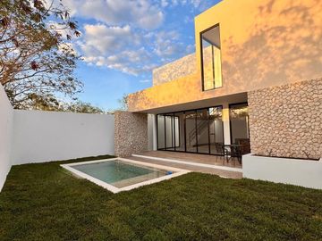 CASA VENTA MÉRIDA, ZONA ARTEVA DZITYÁ, 4 RECÁMARAS, ALBERCA, ESTRENA.