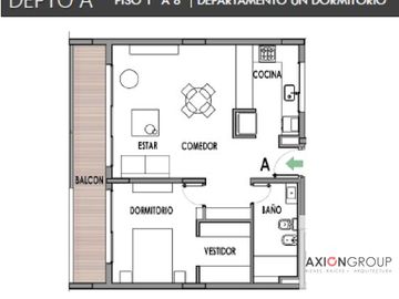 Departamento en venta de 1 dormitorio en La Plata