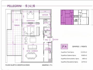 Edificio en torre, 11 pisos - Pellegrini 566