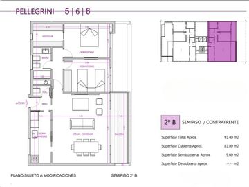Edificio en torre, 11 pisos - Pellegrini 566