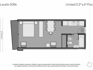 Venta Departamento de 1 Ambiente Apto Crédito, Abasto