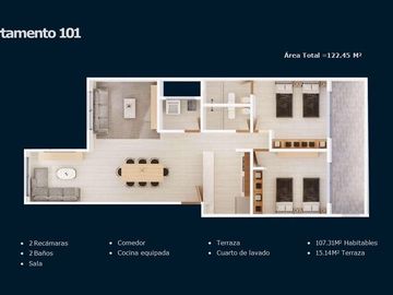 Departamento para estrenar en la Del Valle