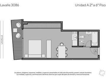 Venta Departamento de 1 Ambiente Apto Crédito, Abasto
