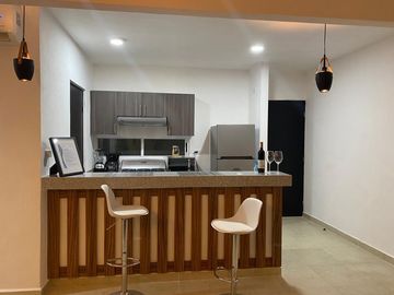 Departamento amueblado en venta Resd. Liverté Cancún
