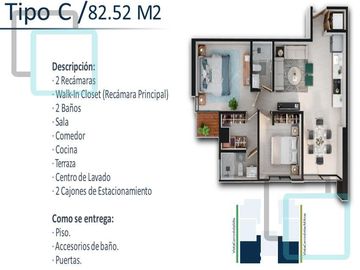 DEPARTAMENTO EN VENTA COLONIA DINASTÍA ZONA CUMBRES MONTERREY