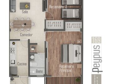 *Venta Departamento Modelo Pensil