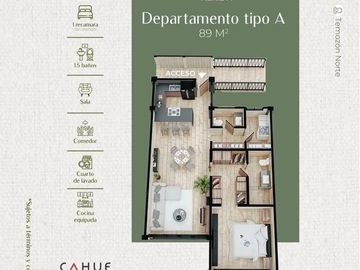 Departamento Premium en Temozón Norte