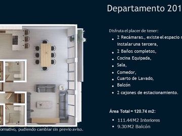 Departamento para estrenar en la colonia Del Valle