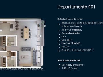 Departamento para estrenar en la colonia Del Valle