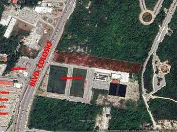 Terreno en Venta de 13,982 mts, sobre Avenida Luis D Colosio en Cancún