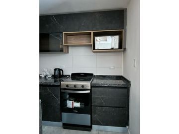 Depto en STEFANO V, balcon vista al lago, 1 dorm., AMOBLADO. PISO 6.