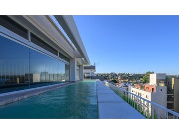 Depto en STEFANO V, balcon vista al lago, 1 dorm., AMOBLADO. PISO 6.