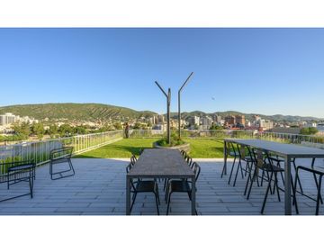 Depto en STEFANO V, balcon vista al lago, 1 dorm., AMOBLADO. PISO 6.