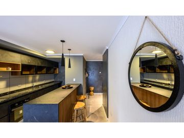 Depto en STEFANO V, balcon vista al lago, 1 dorm., AMOBLADO. PISO 6.