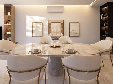Departamento en venta de 3 rec en Cancun residencial Lagoa del Sol