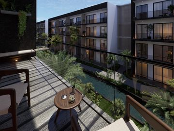 Departamento en venta de 3 rec en Cancun residencial Lagoa del Sol