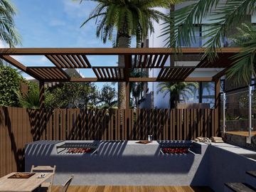 Departamento en venta de 3 rec en Cancun residencial Lagoa del Sol