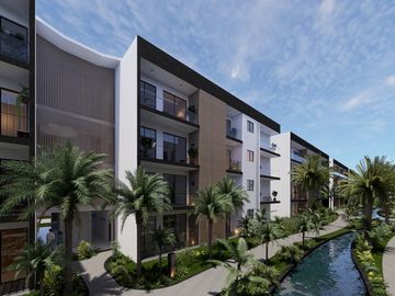 Departamento en venta de 3 rec en Cancun residencial Lagoa del Sol