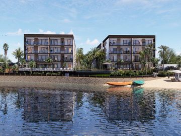 Departamento en venta de 3 rec en Cancun residencial Lagoa del Sol
