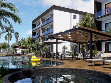 Departamento en venta de 3 rec en Cancun residencial Lagoa del Sol