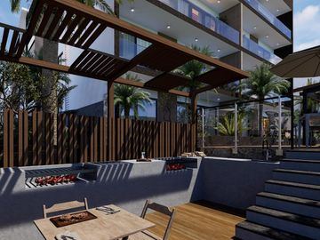 Departamento en venta de 3 rec en Cancun residencial Lagoa del Sol