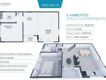 Venta Pozo 2 Amb + Terraza+2 Balcones Monte Castro