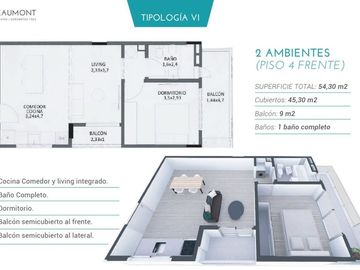 Venta Pozo 2 Amb + Terraza+2 Balcones Monte Castro