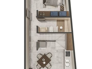 Departamento en preventa de 2 rec.  DITHEA en Temozón Norte.