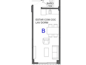 VENTA MONOAMBIENTE EN BALVANERA C/BALCON