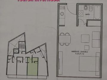 Venta Departamento Monoambiente en Colegiales