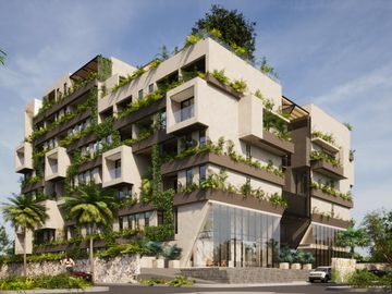 DEPARTAMENTO EN VENTA. CANCÚN. 3 HAB. CON TERRAZA Y JARDÍN