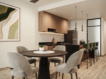 DEPARTAMENTO EN VENTA. CANCÚN. 3 HAB. CON TERRAZA Y JARDÍN
