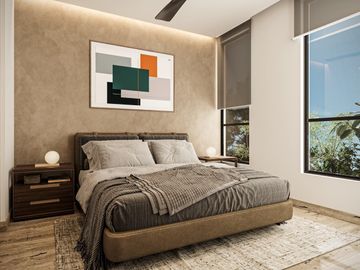 DEPARTAMENTO EN VENTA. CANCÚN. 3 HAB. CON TERRAZA Y JARDÍN