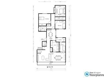 PISO 5 AMBIENTES C/ESCRITORIO BALCÓN Y COCHERA