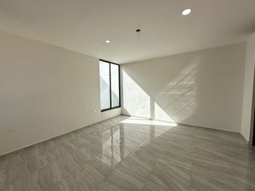 hermosa casa con 4 habitaciones y una sola planta con piscina al norte de Merida