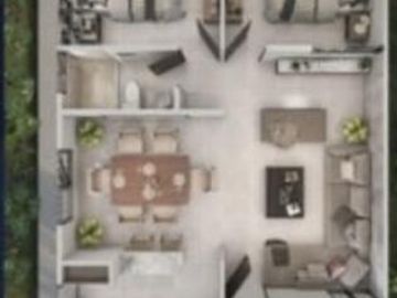casa nueva en venta en Merida, es de un piso, dos habitaciones- nueva distribución