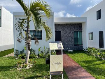 casa nueva en venta en Merida, es de un piso, dos habitaciones- nueva distribución