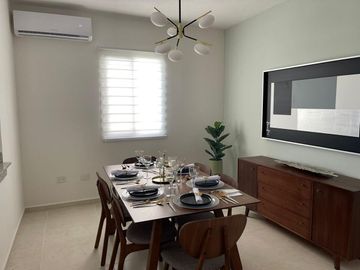 casa nueva en venta en Merida, es de un piso, dos habitaciones- nueva distribución