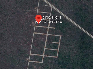 Venta de terreno con servicios en Conkal de 178.75 m2